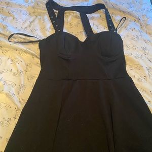 Black dress with studs
